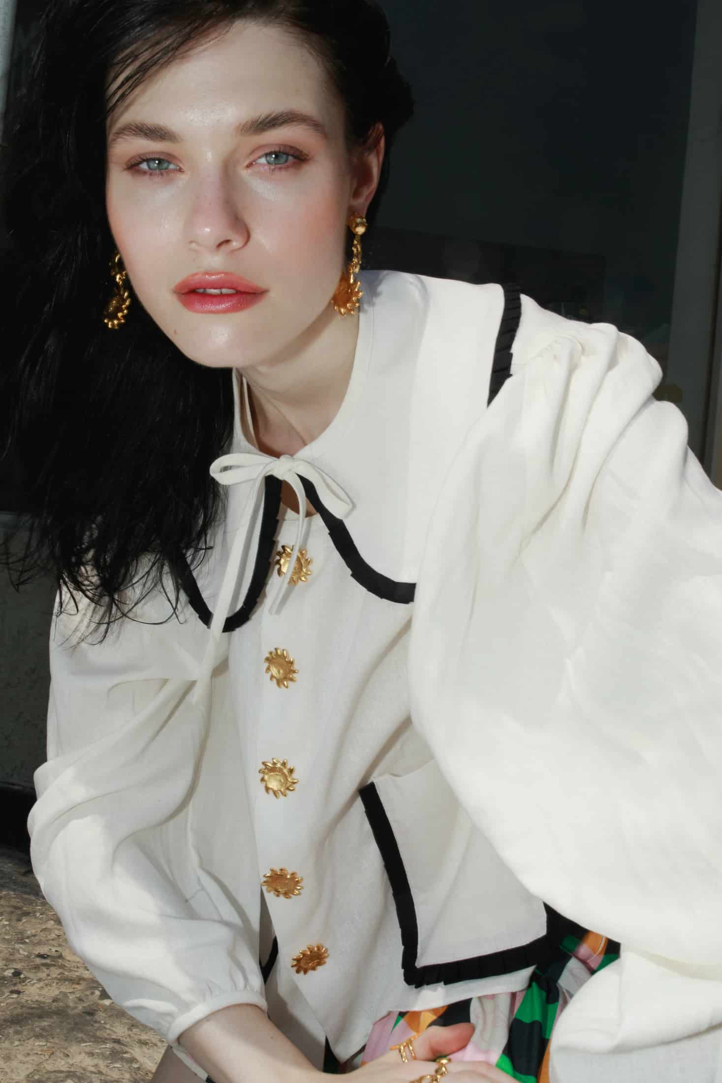 FLOR DE SOL SHIRT (IVORY) - miniatura 1