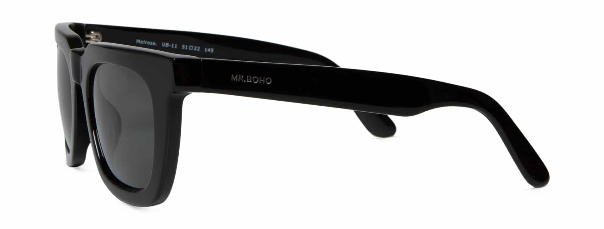 BLACK MELROSE WITH CLASSICAL LENSES - miniatura 2