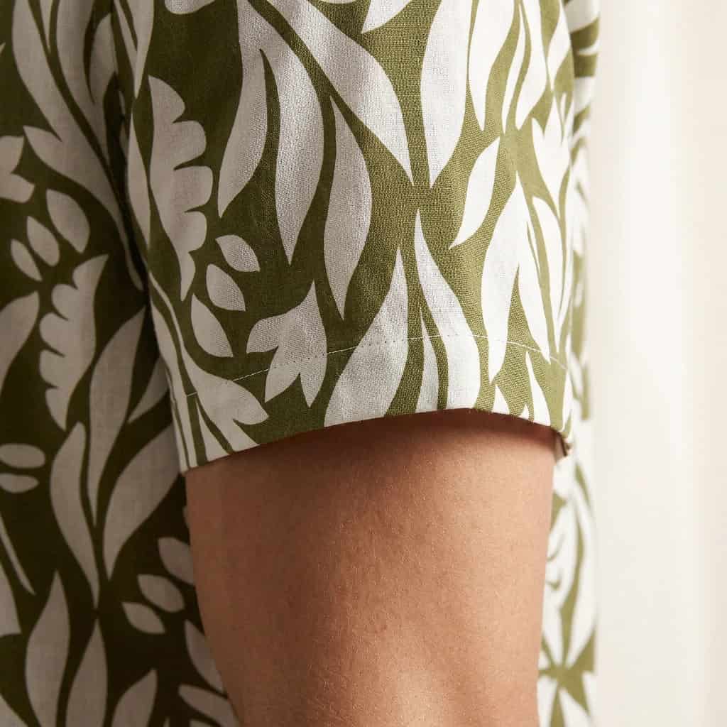 Camisa Bowling Estampada Verde C303 - miniatura 5