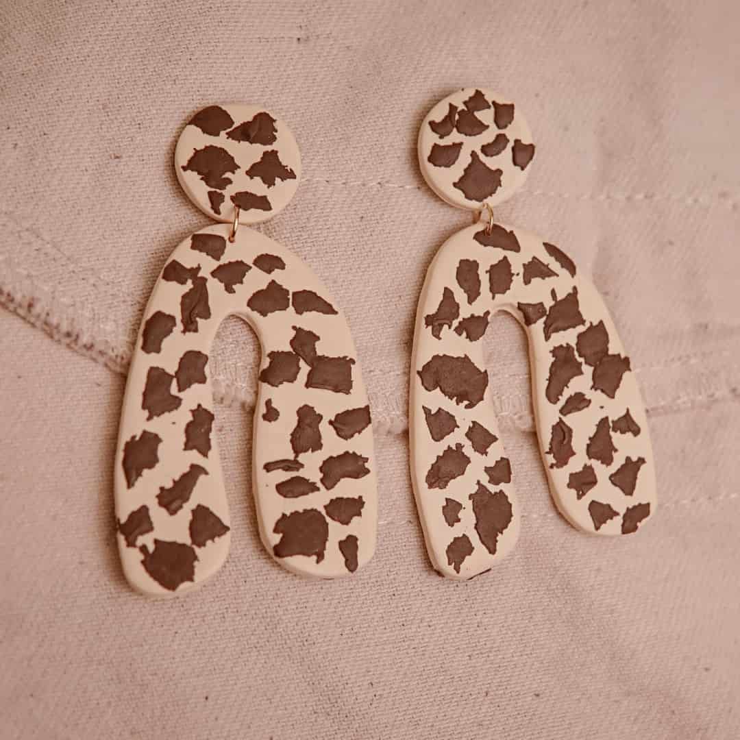 Aretes Hanna Cow Print - miniatura 2