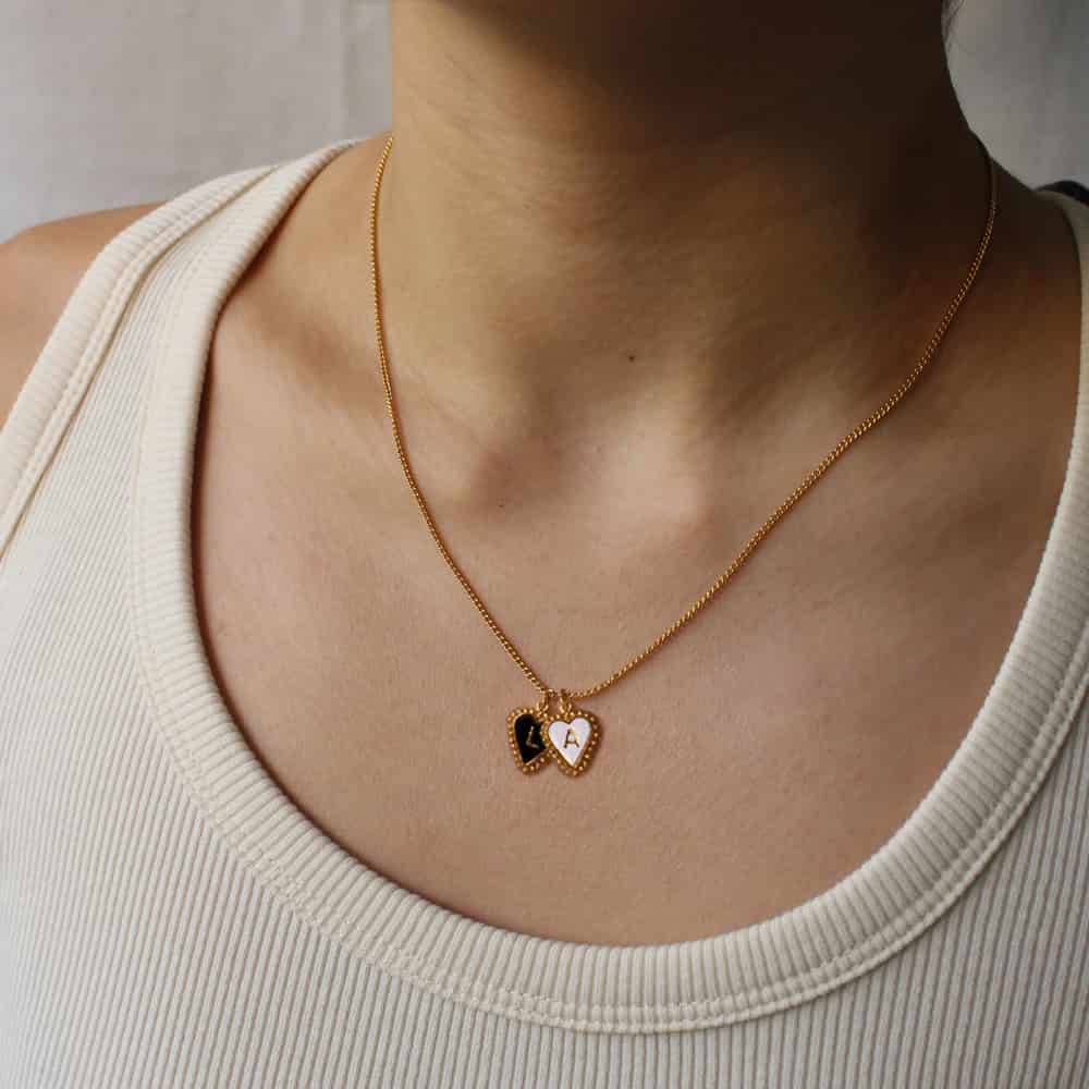 PreOrder Cadena 2 Letras Heart - miniatura 2