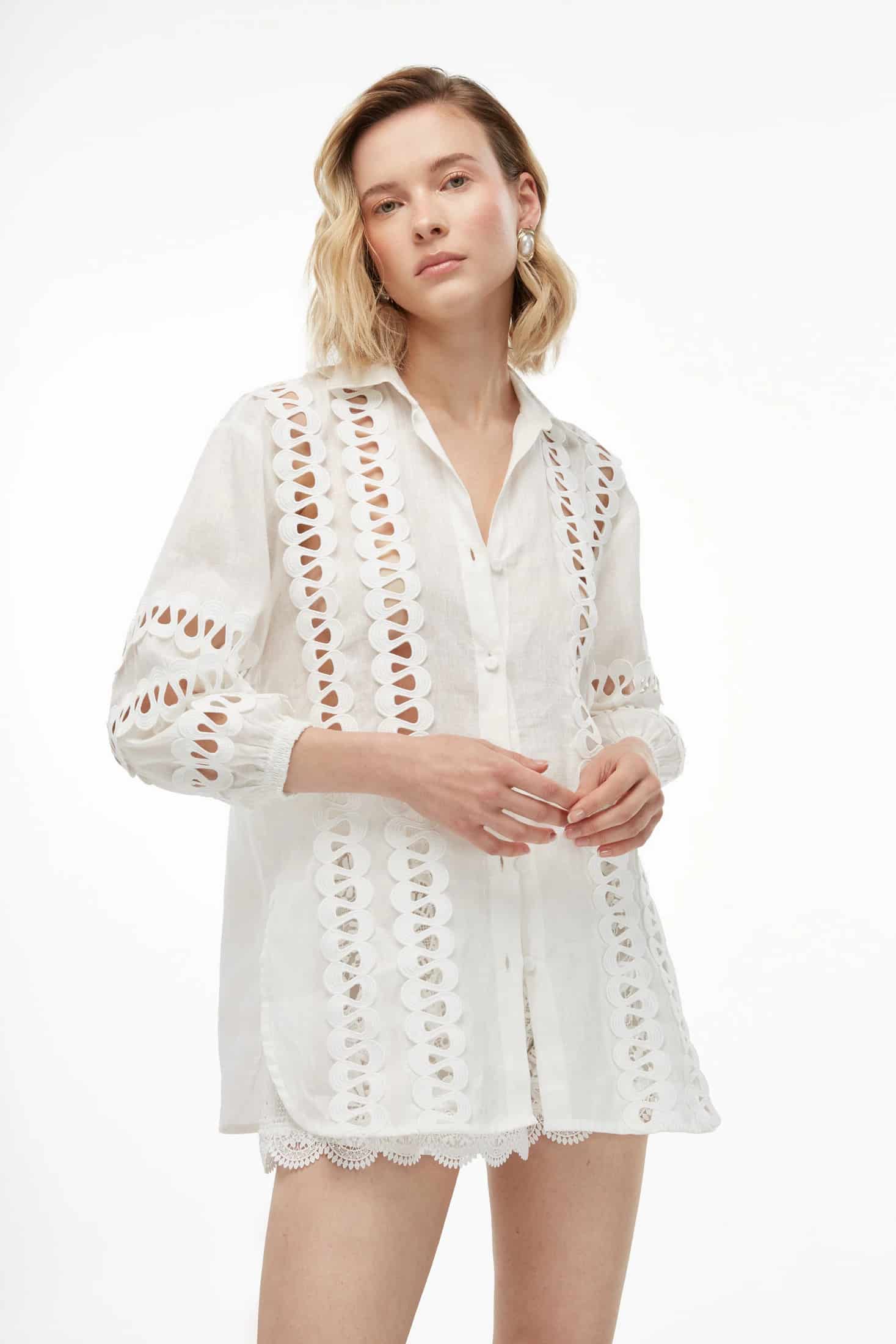 SOLANA SHIRT WHITE - miniatura 2