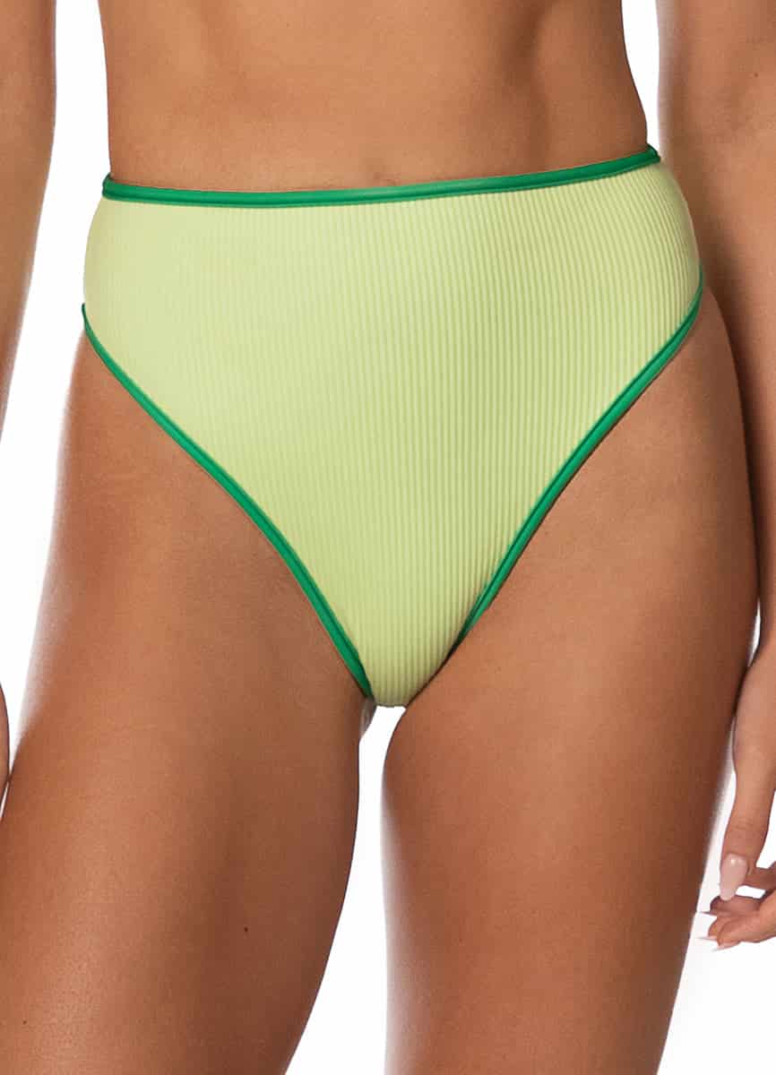 Maaji Green Symphony Sully High Rise Classic Bikini Bottom - miniatura 2