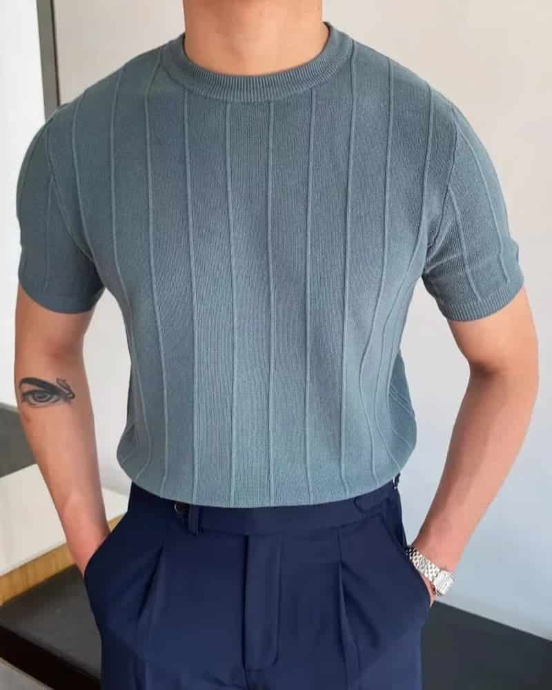 Cannes Ribbed T-Shirt - miniatura 1