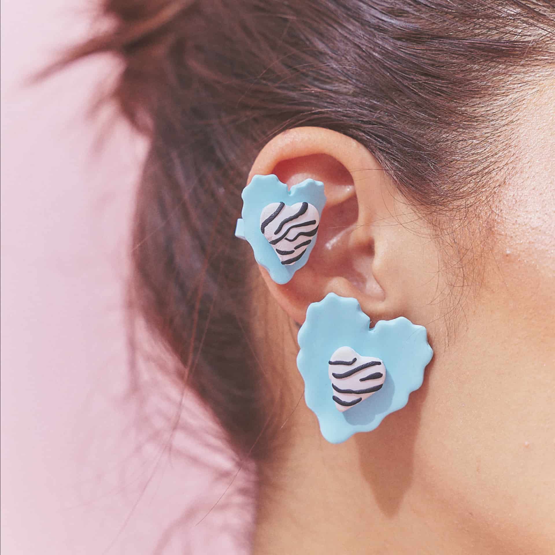 Earcuff Corazón Rayado Mix - miniatura 6