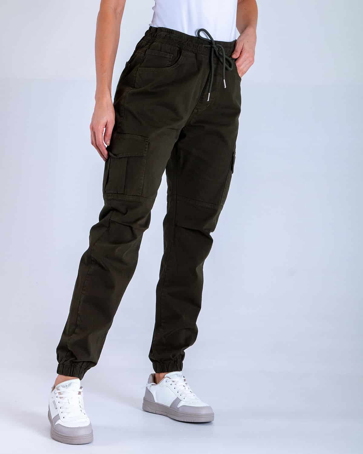 Jogger verde para mujer - miniatura 2