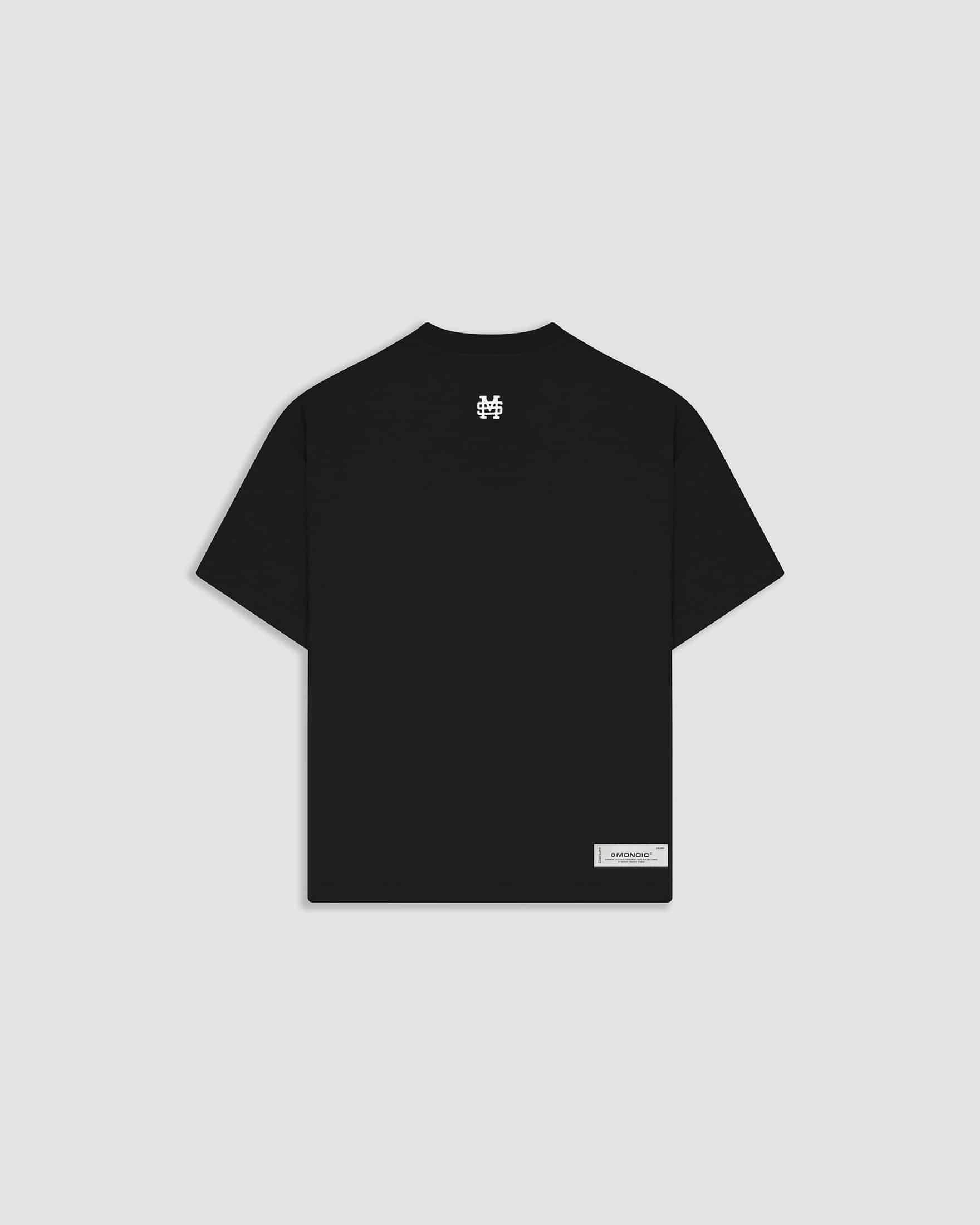 Camiseta Boxy Fit Básica V2 - Negro Oscuro - miniatura 3