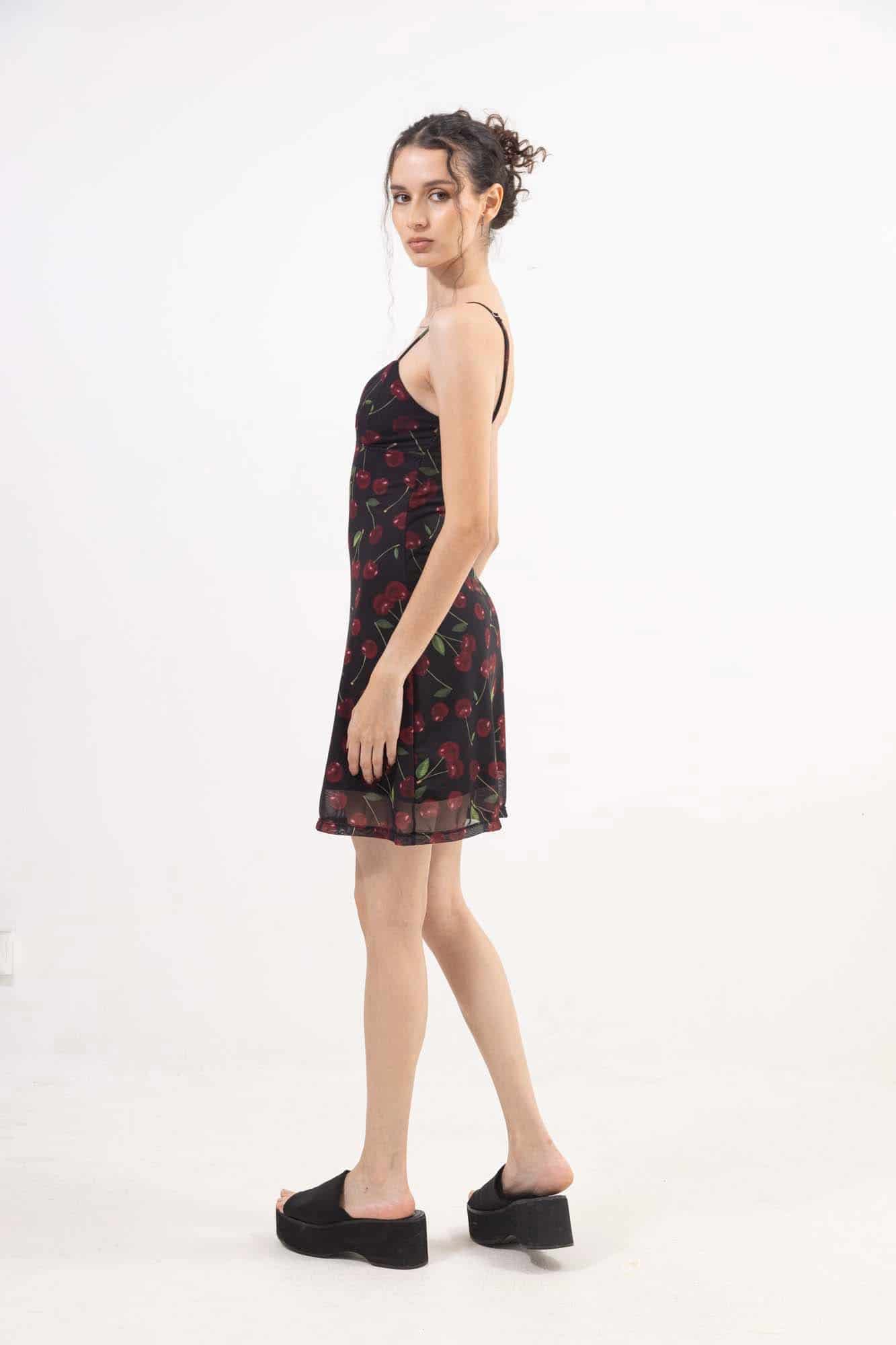 CHERRY MESH DRESS - miniatura 14