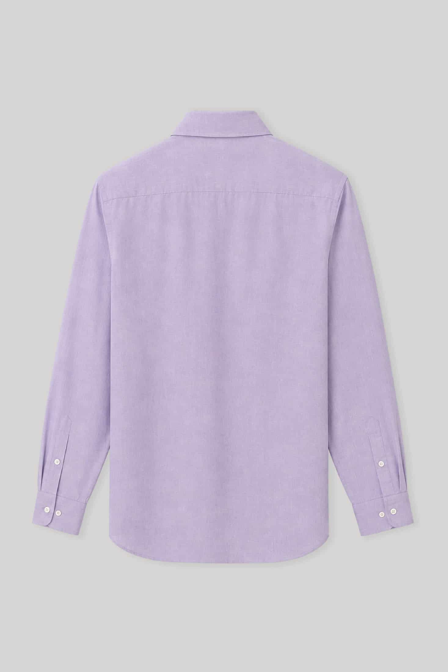 Men's linen shirt lavander fog - miniatura 6