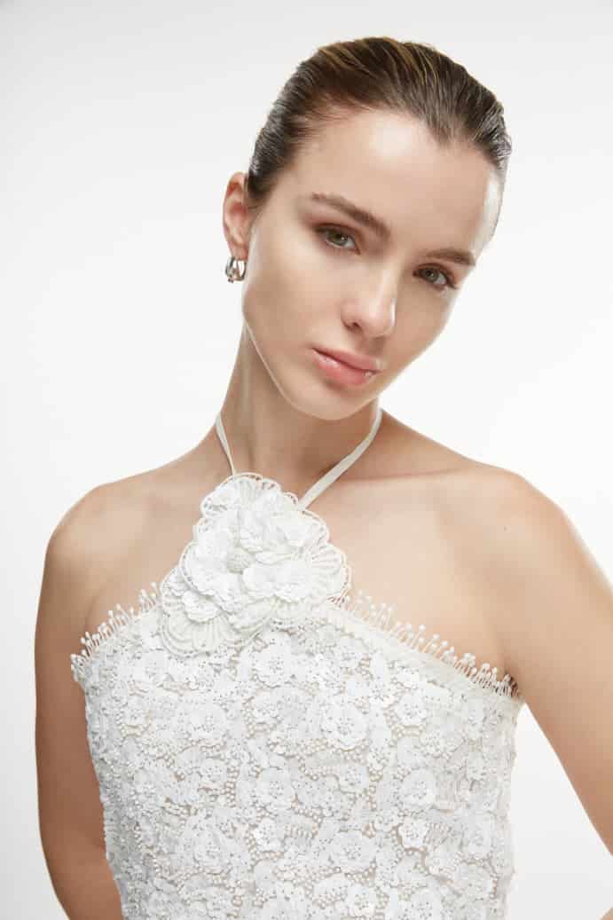 BESO DE LUNA MAXI DRESS WHITE - miniatura 1