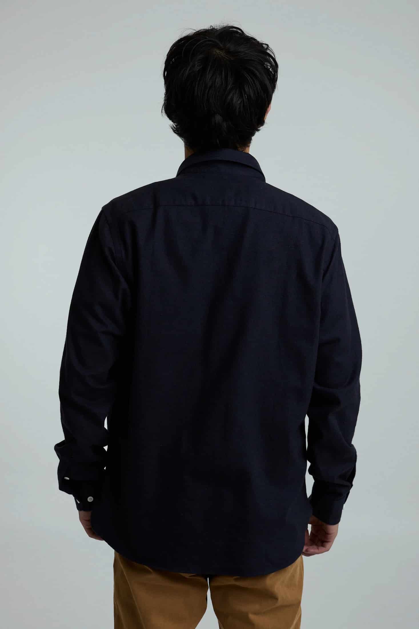 Camisa twill azul oscuro - miniatura 2