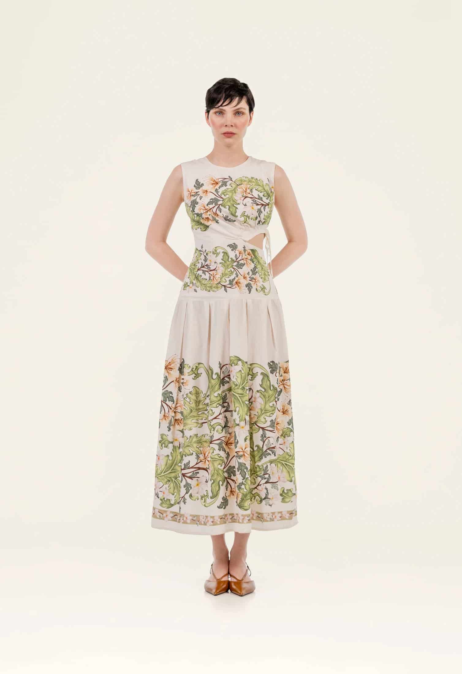 Otoño Anhelo Midi Dress - miniatura 1