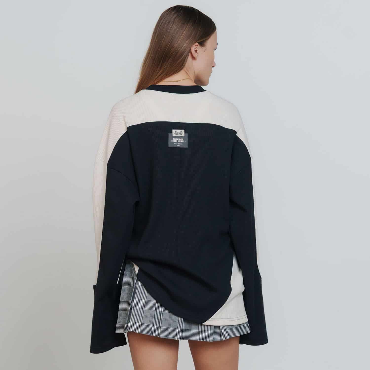 Waffer Long Sleeve Tee - Black - miniatura 6