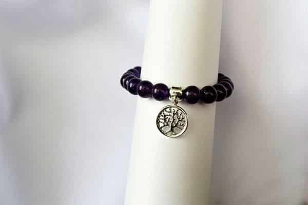 Pulsera Amatista dije árbol de la vida mini - miniatura 1