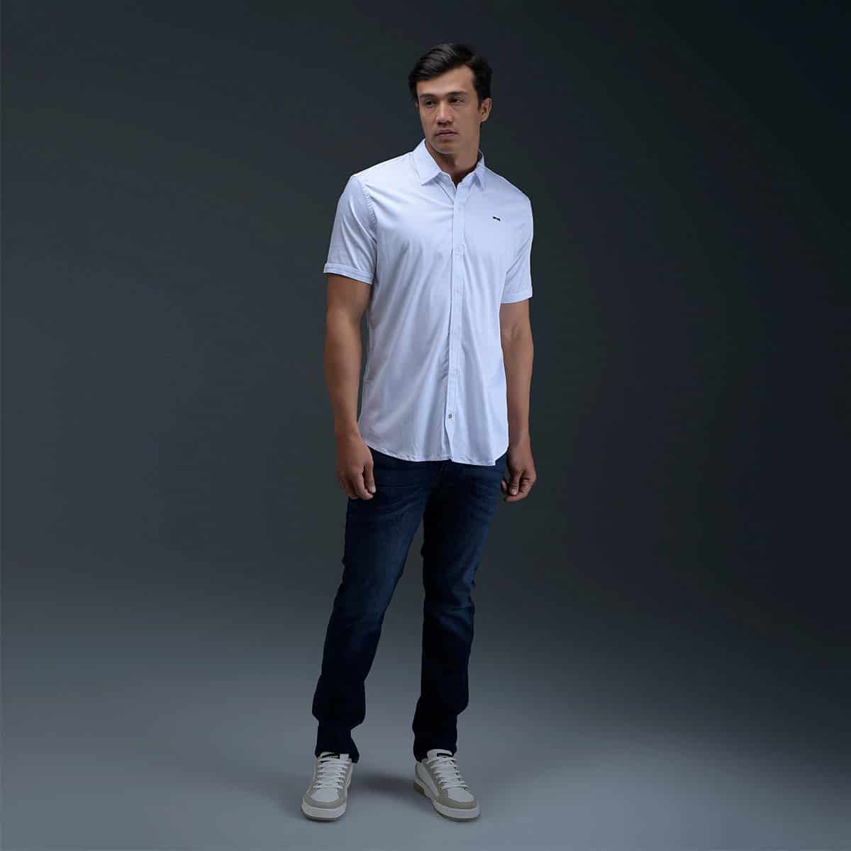 Camisa Blanca Manga Corta - miniatura 4
