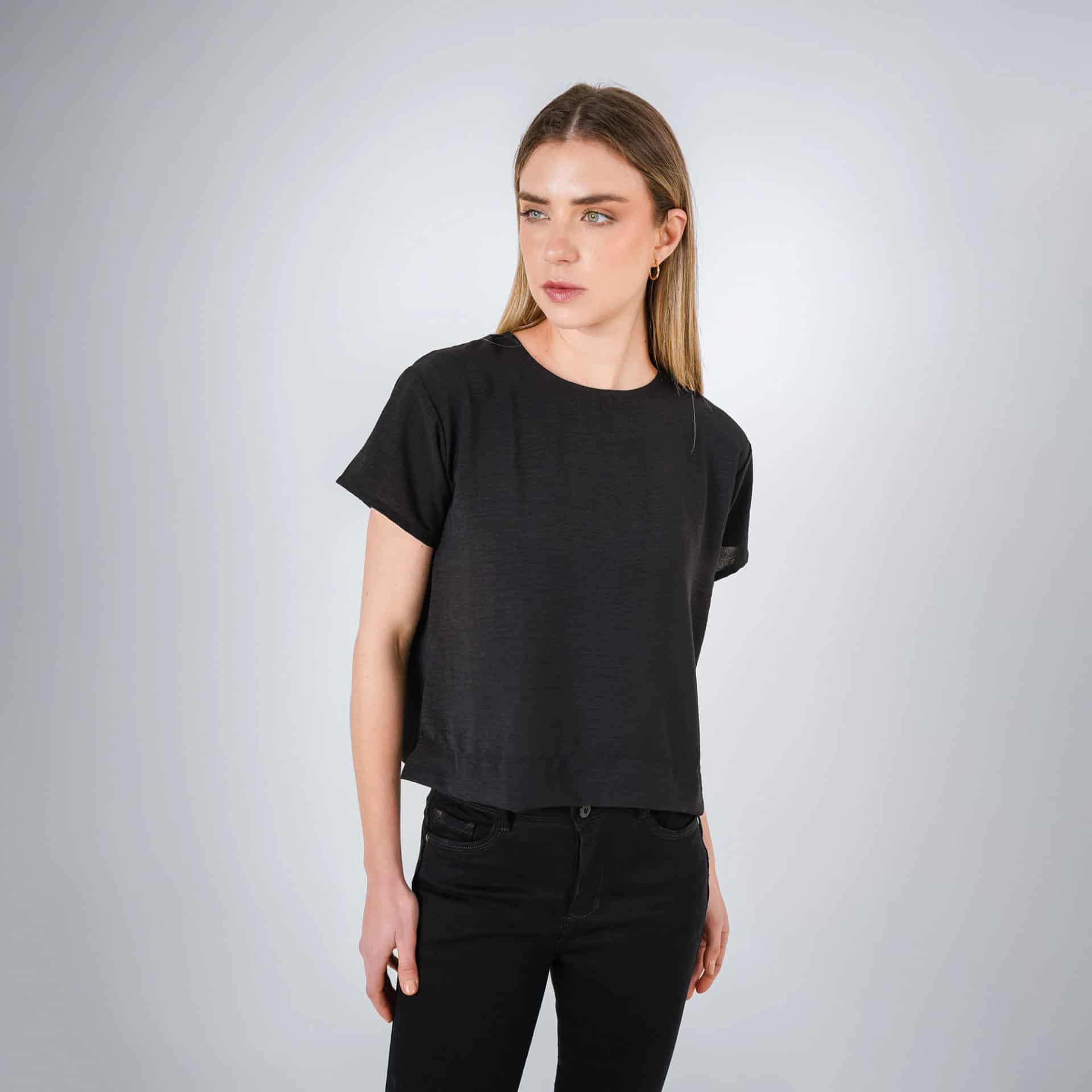 Blusa Cuello Redondo Manga Corta - miniatura 5