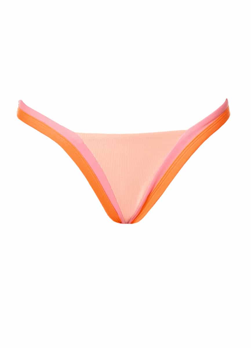 Maaji Peach Coral Trinity Regular Rise V Front Bikini Bottom - miniatura 5