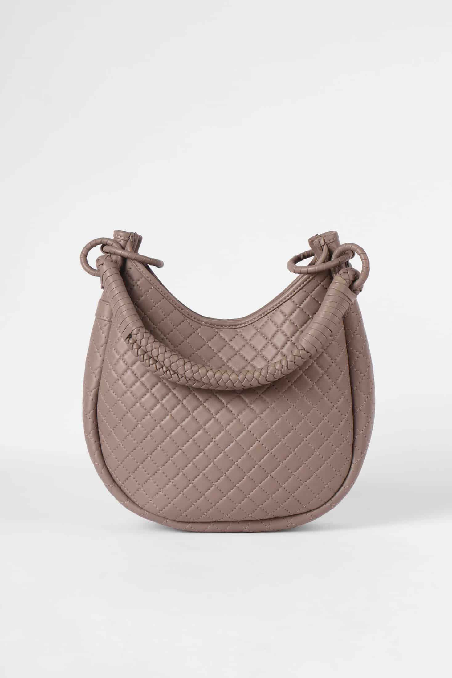 Saddle Shoulder Bag, Taupe - miniatura 5