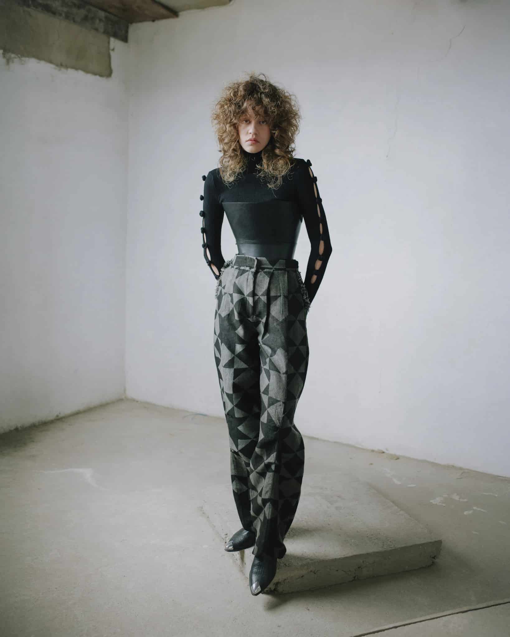 PATTERN BAGGY TROUSERS - miniatura 2