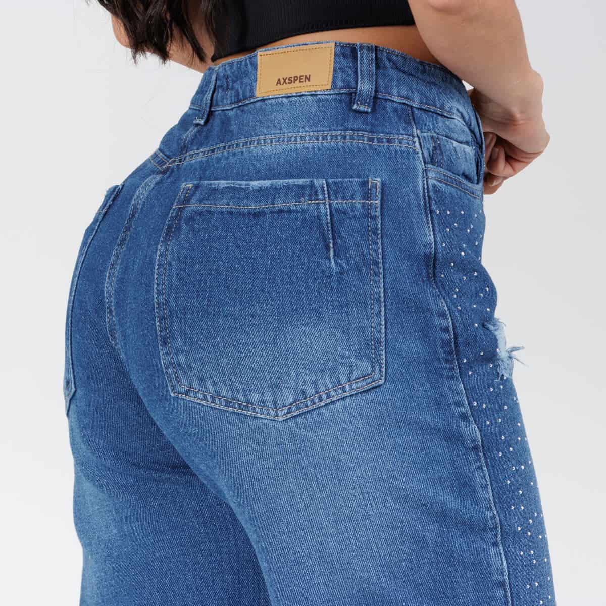 Jean Axspen Mom Fit Ax-2708 Brillos - miniatura 4