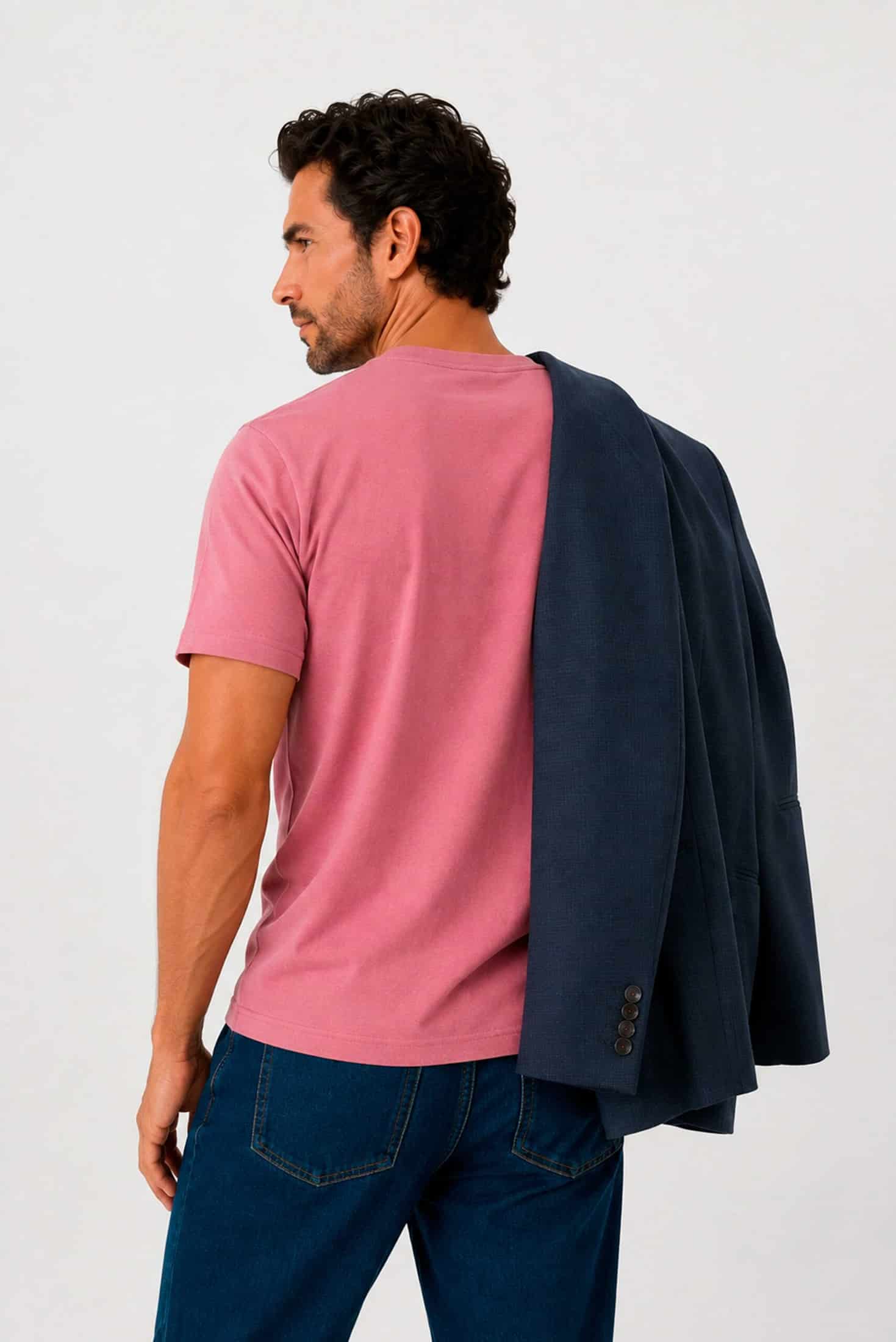 Camiseta 100% Algodón Pima Coral - miniatura 3