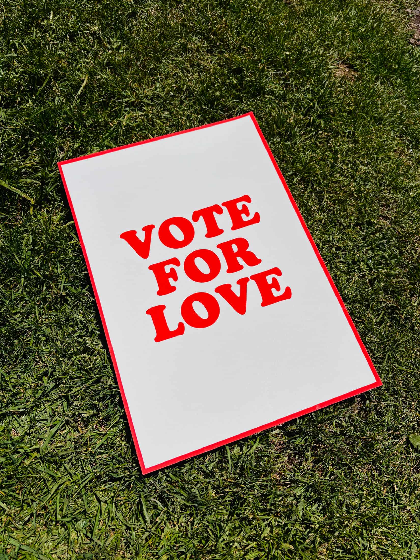 VOTE FOR LOVE PRINT - miniatura 1