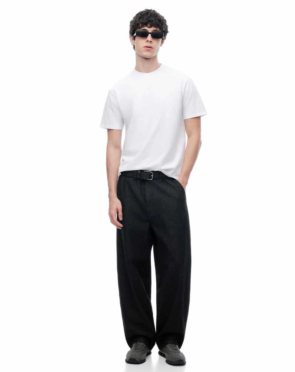 Camiseta manga corta regular blanco hombre - miniatura 5