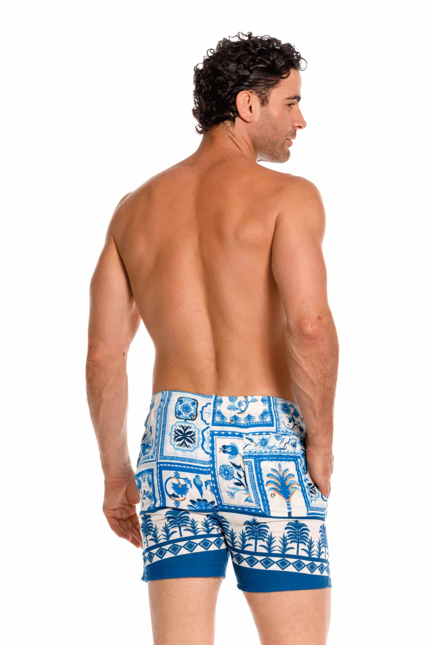 Pantaloneta Hombre Rosseta Azul - miniatura 2