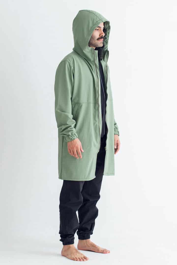 Chaqueta para lluvia verde - miniatura 3