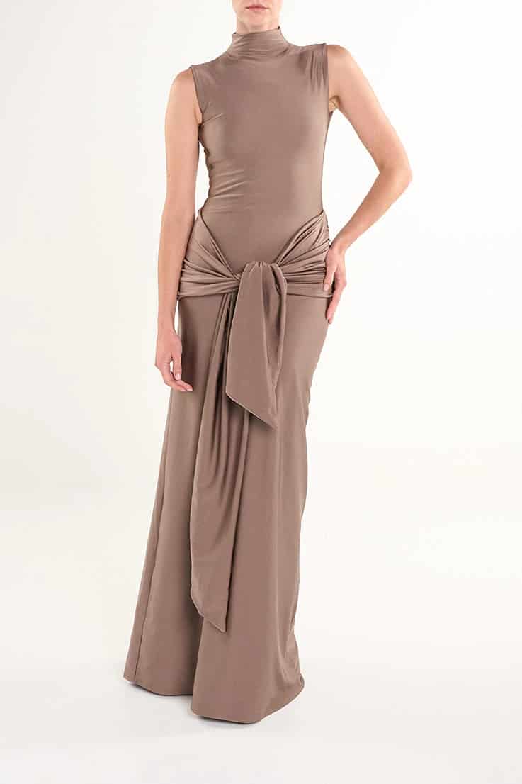 SEPPIA ASIL LONG DRESS - miniatura 1