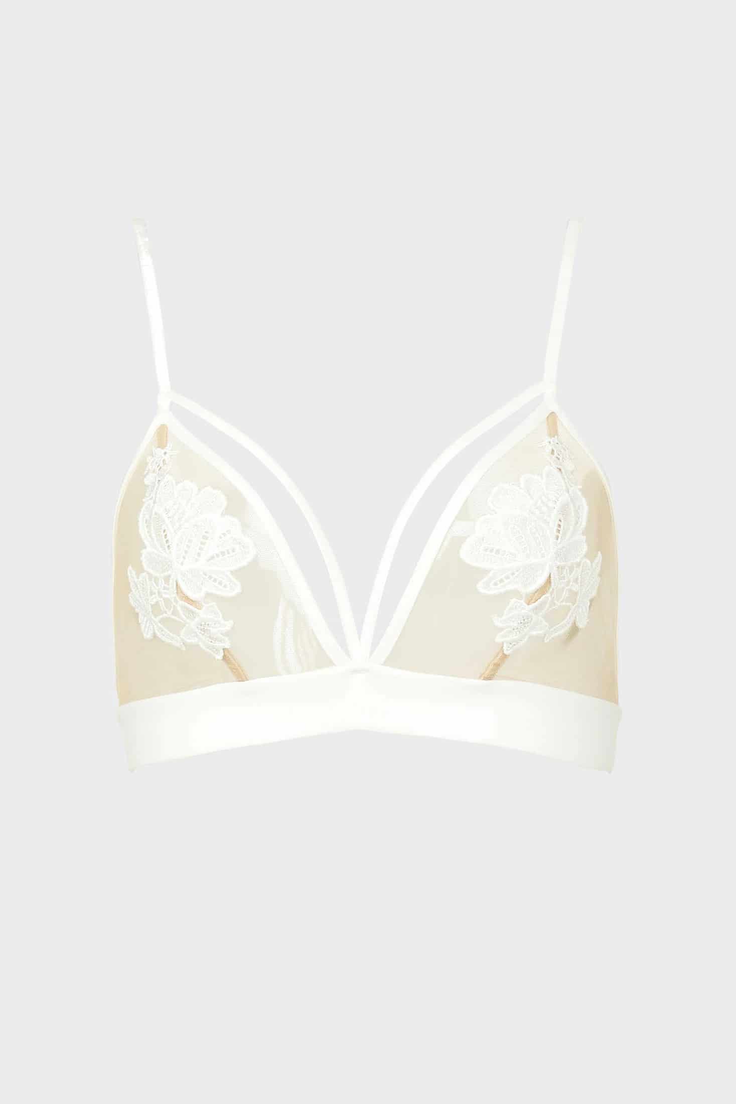 BRALETTE ELLIPSE SEXY CON TIRAS AL FRENTE DELUXE CRUDO - miniatura 4