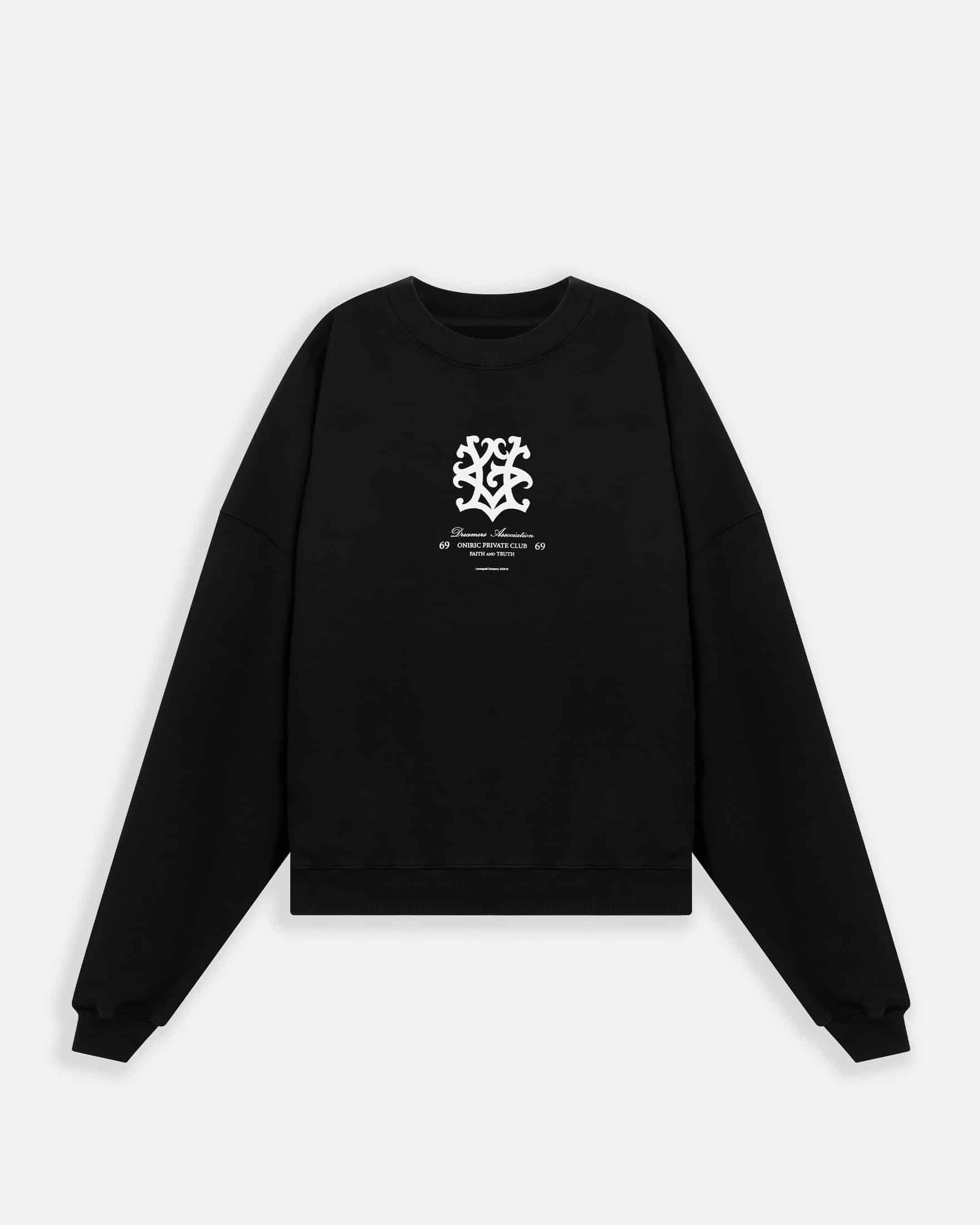 Line UG Monogram Boxy Fit Crewneck Black - miniatura 3
