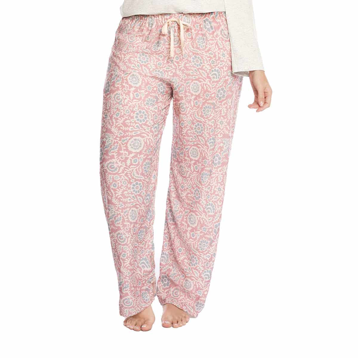 PANTALÓN DE PIJAMA EN CHALÍS ESTAMPADO FLORAL - miniatura 2