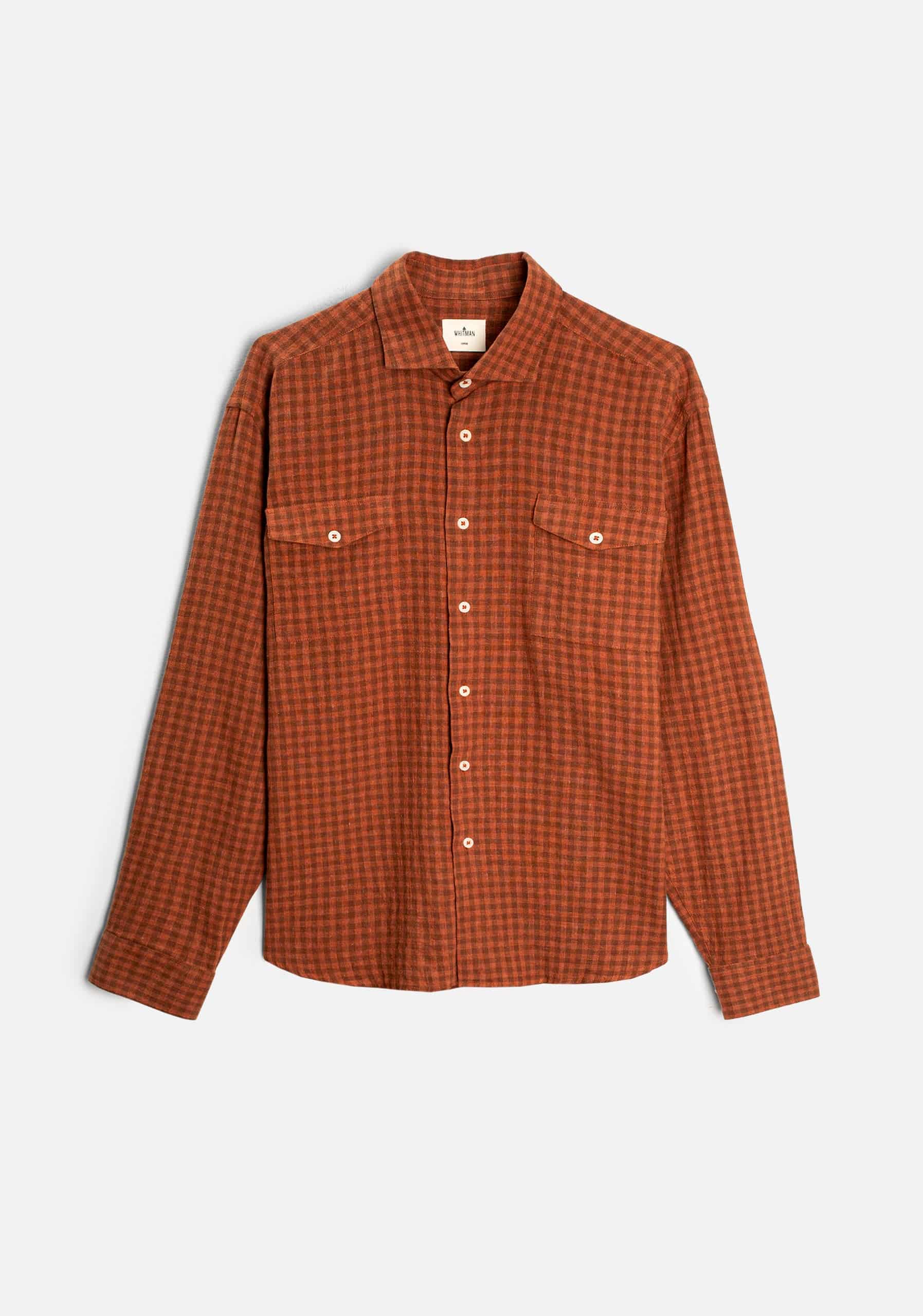 Camisa H CF Laurence Cuadros Med Terracota - miniatura 2