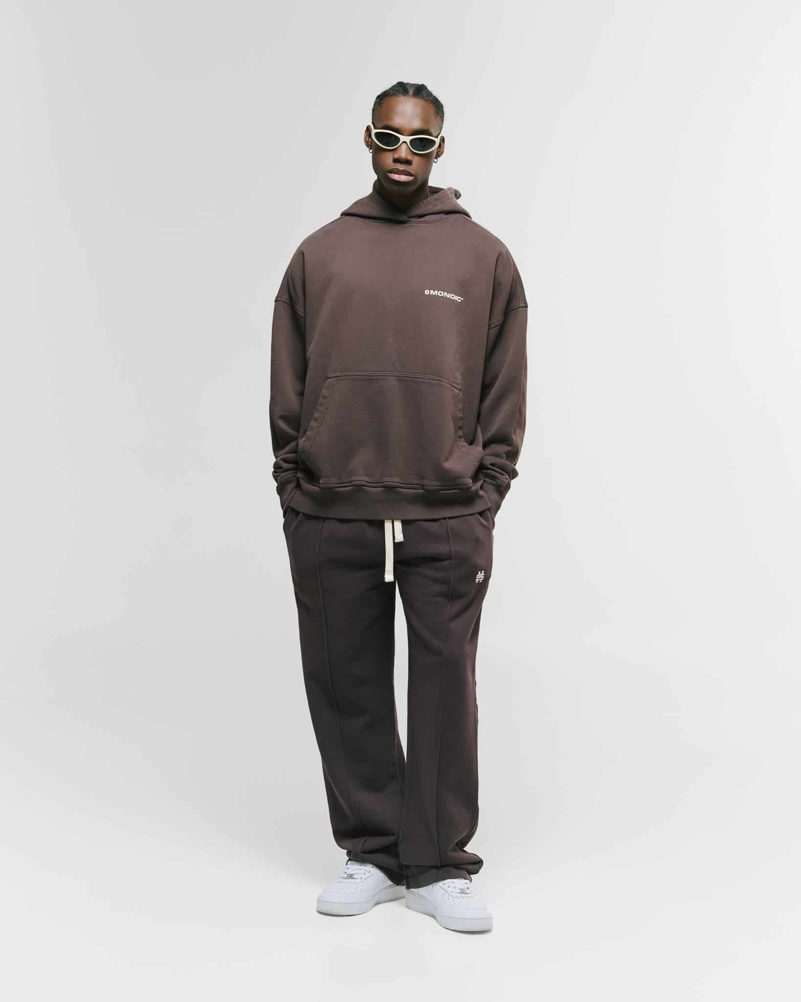 Hoodie Oversized Básico V4 - Café Chocolate - miniatura 3