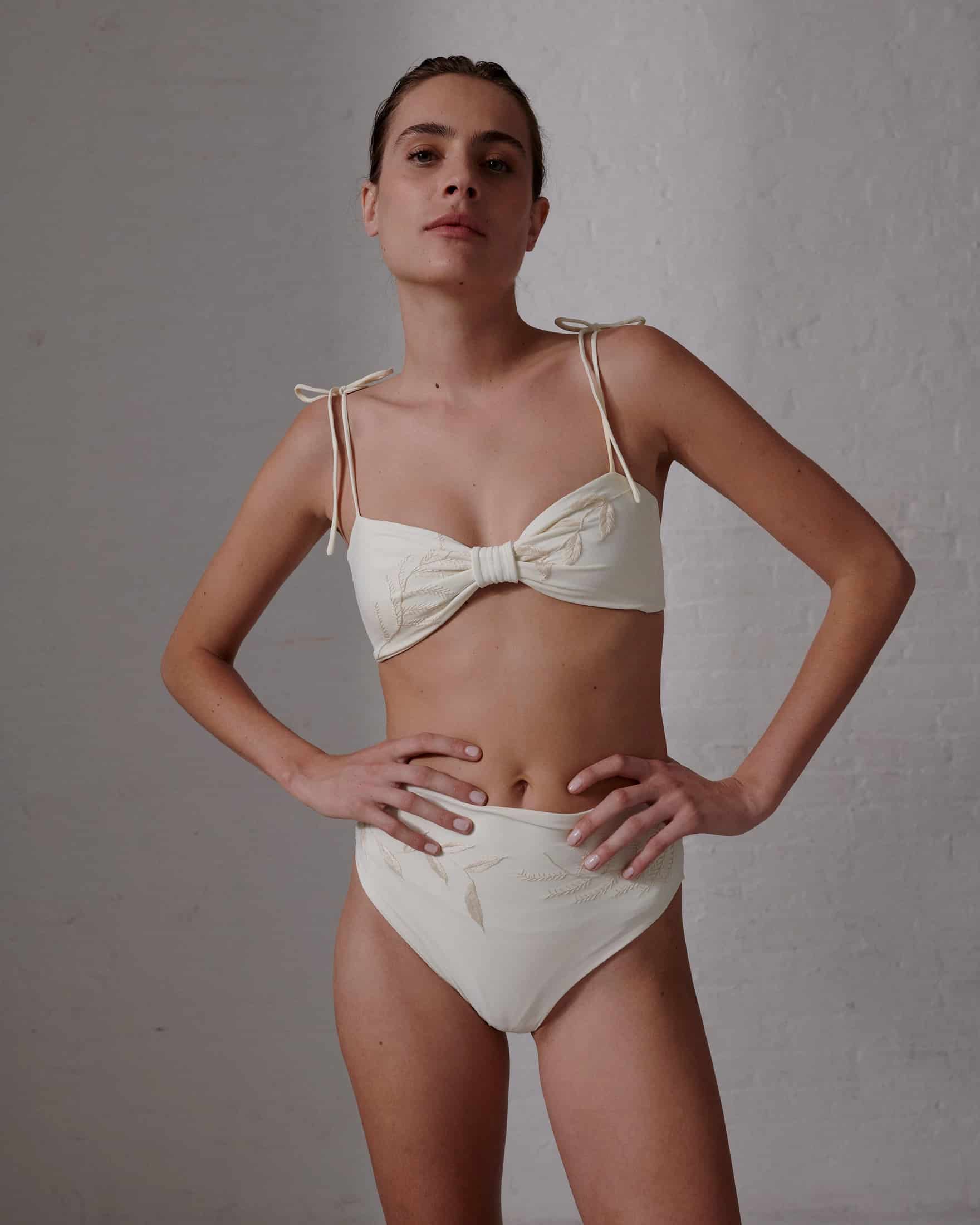 Niche Hand Embroidered Bottom / Ivory - miniatura 4