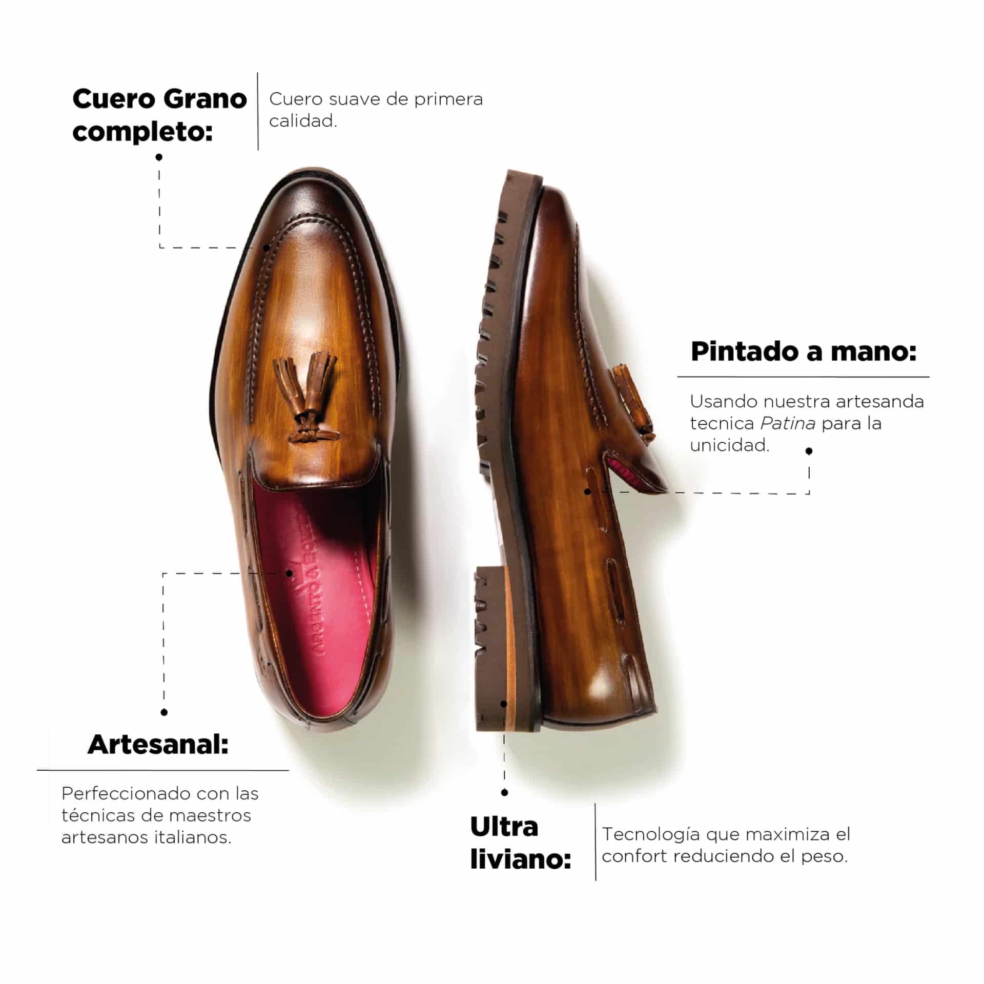 Mocasín Venetto Caramelo Suela Ultraliviana sale - miniatura 4