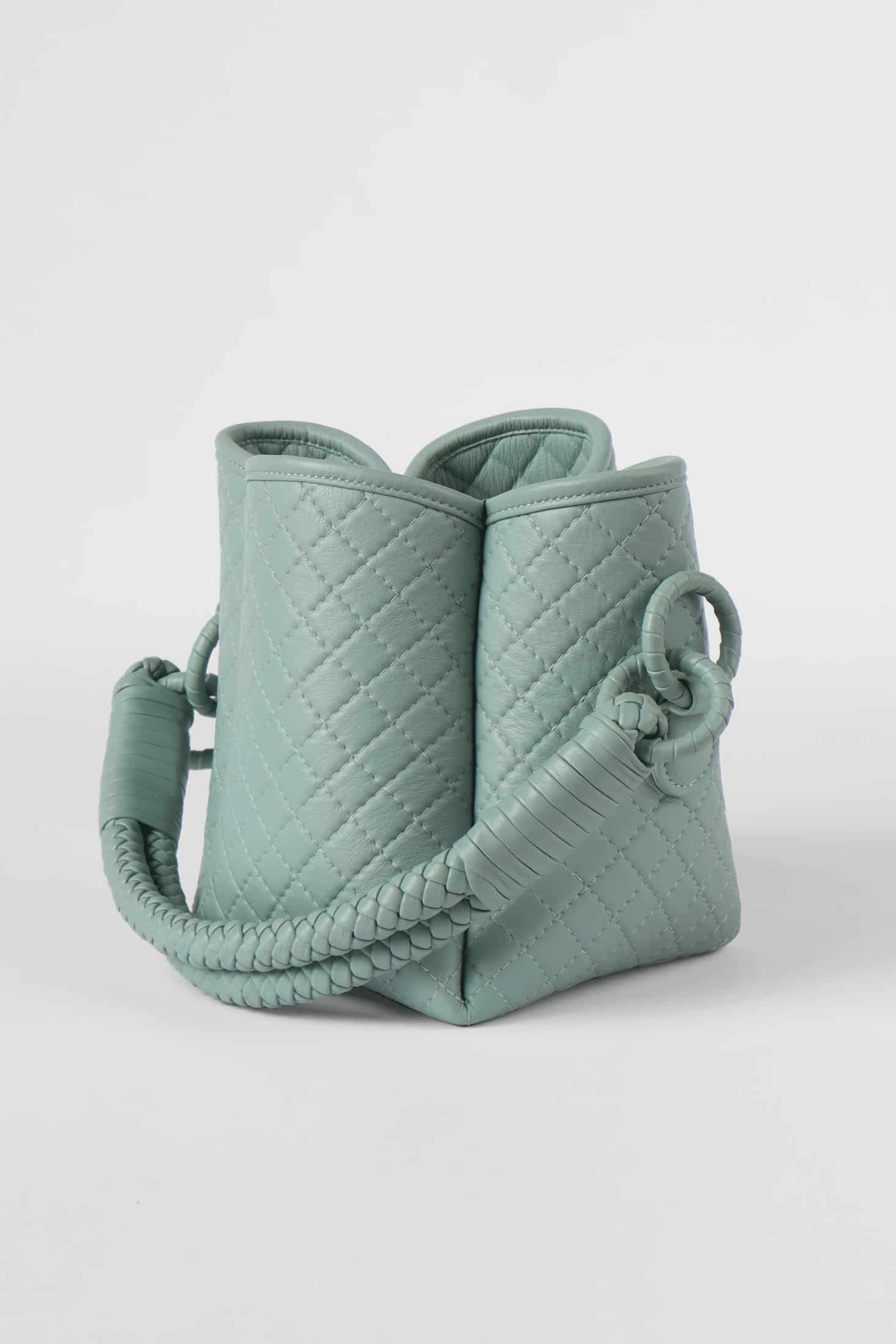 Tulip Mini Bucket Bag, Aqua - miniatura 3