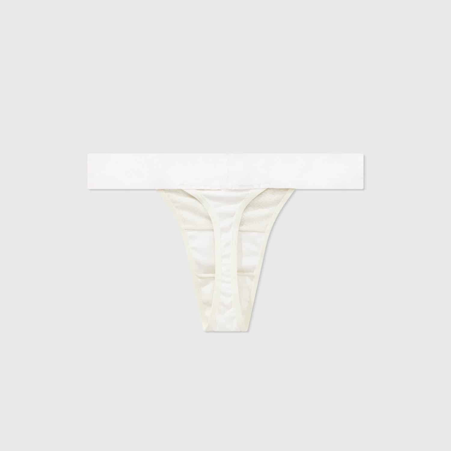 Mesh Cut-Out Bottom - Cream - miniatura 4