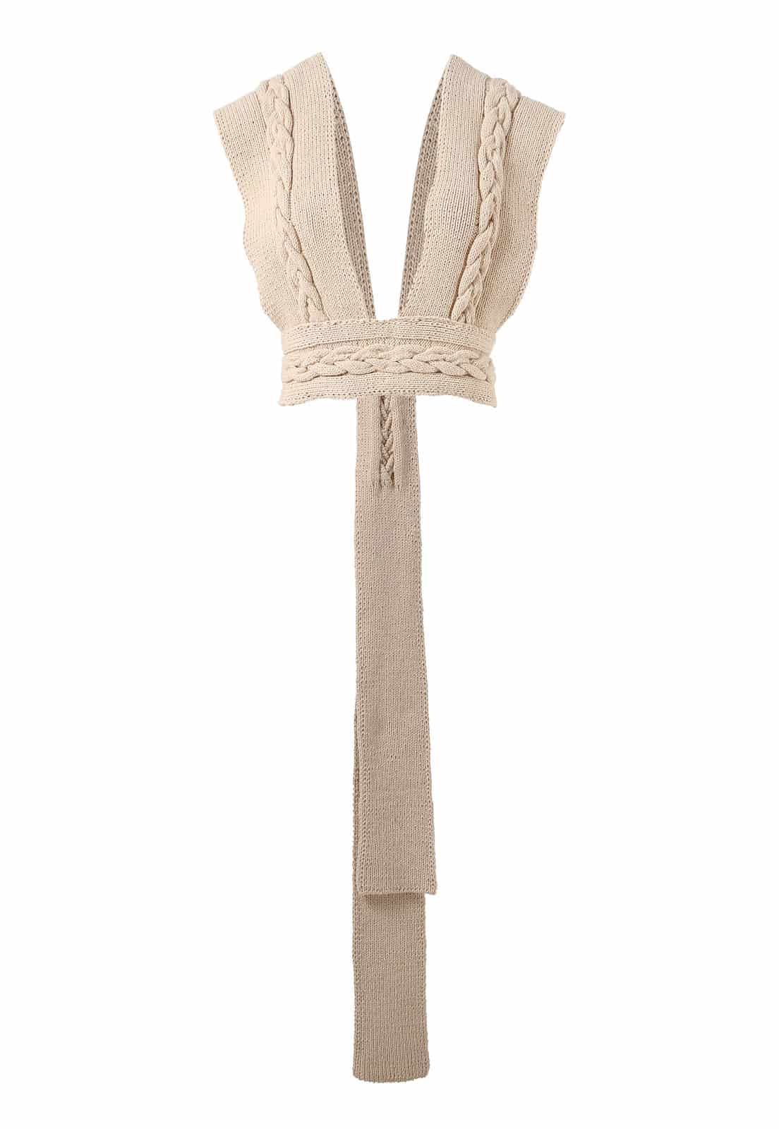 BRAIDED BAND KNITTED TOP - miniatura 1