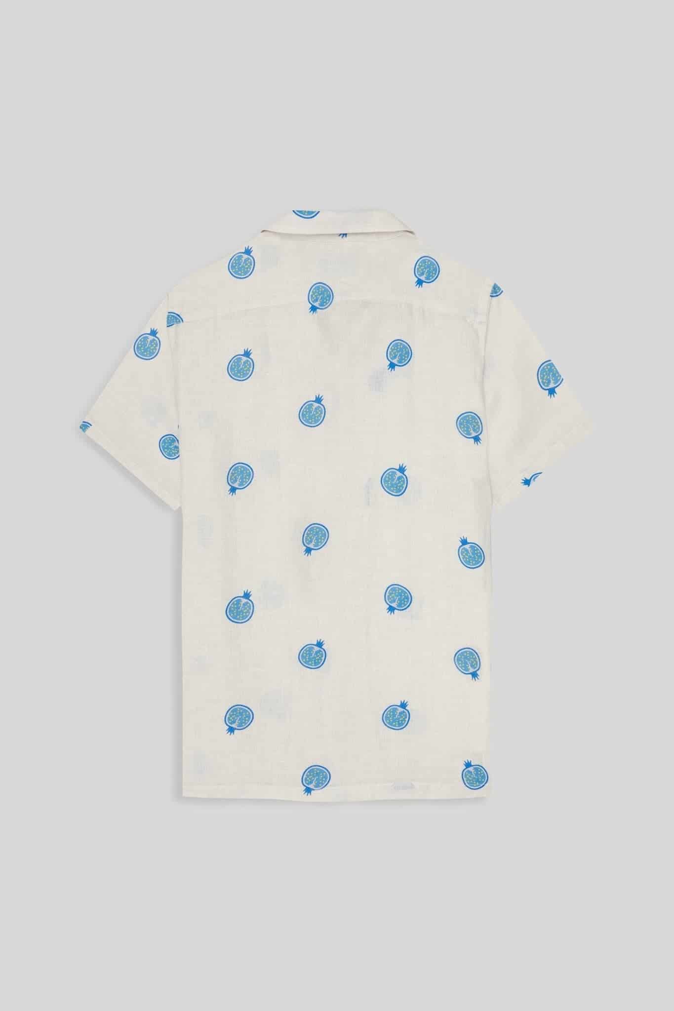 Men's bastión linen shirt white - miniatura 2