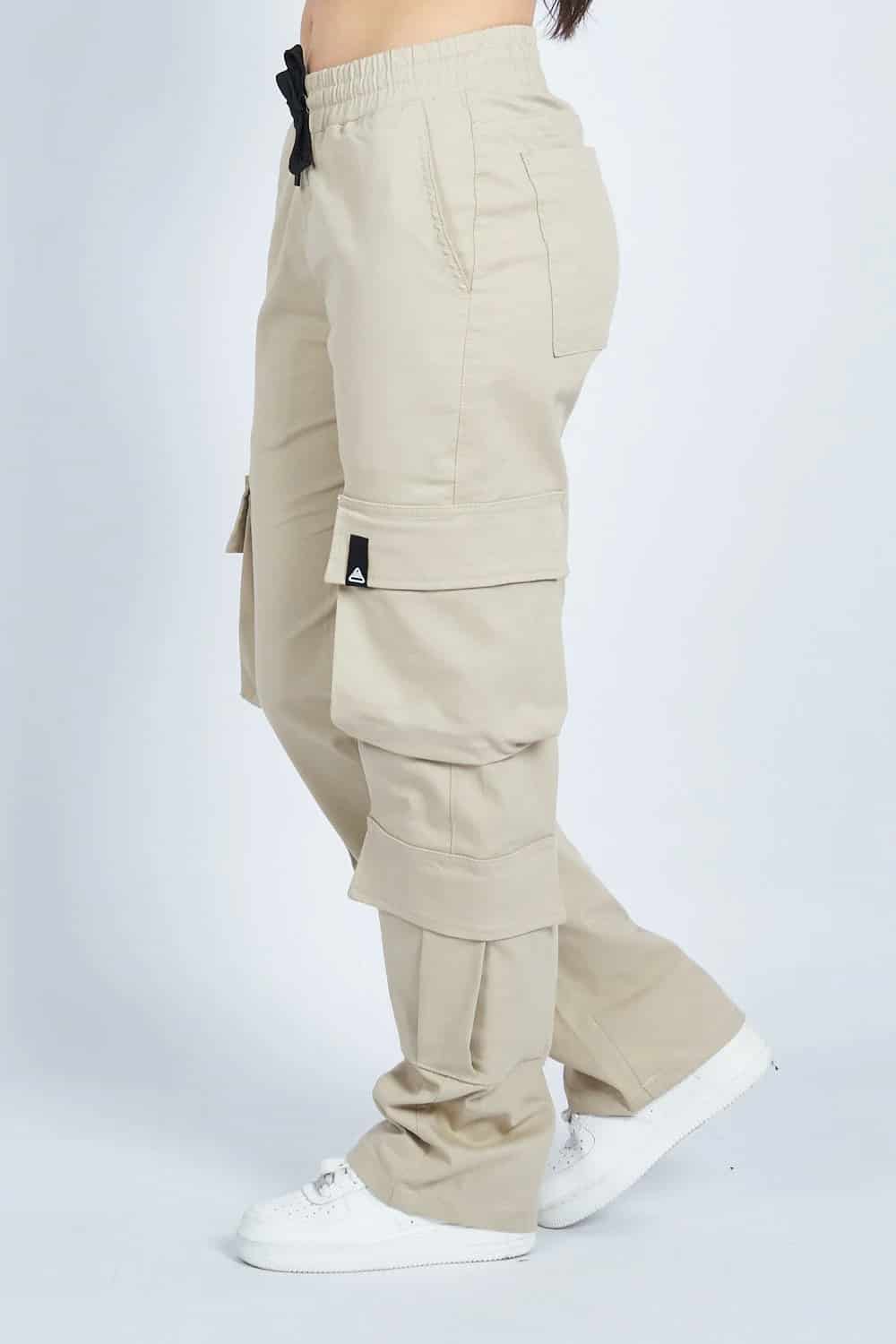 Pantalón jogger cargo bota recta 8 bolsillos  CAQUI | Drop 03 | - miniatura 4