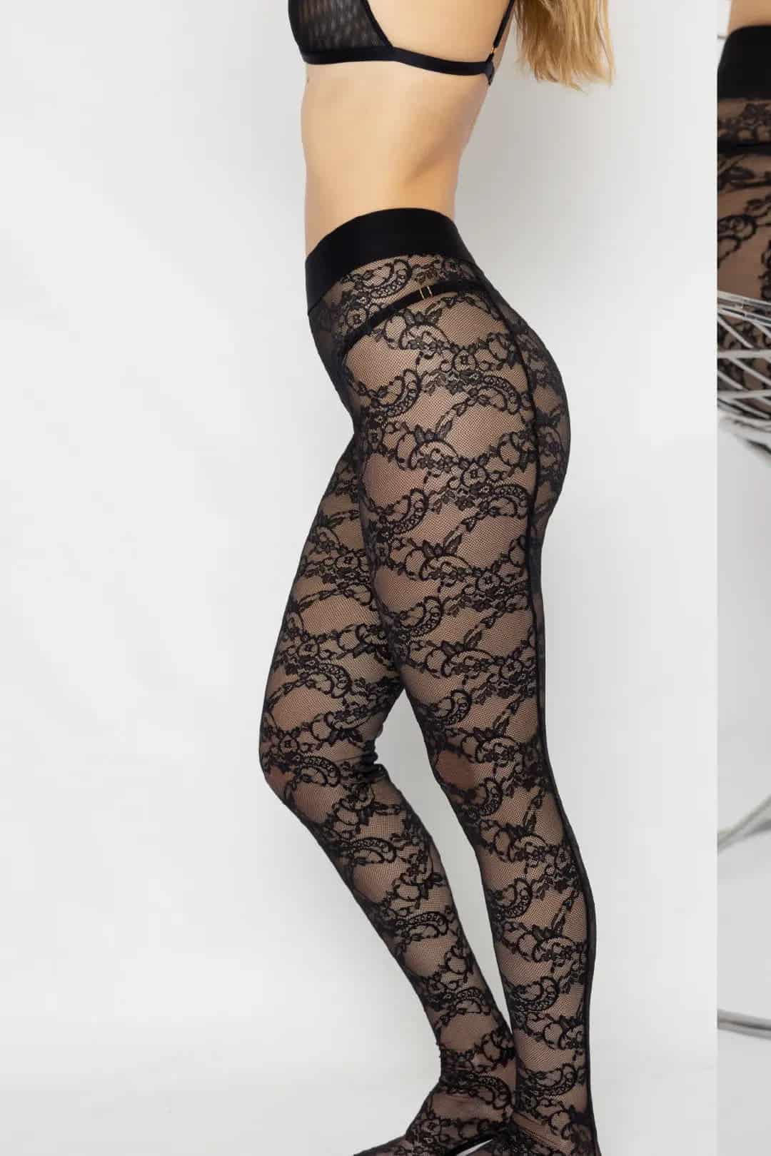 MEDIAS PANTALON NINA NEGRO - miniatura 2