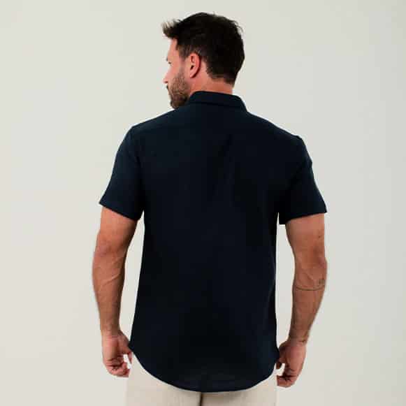 CAMISA MC 100% LINO HOMBRE - miniatura 11
