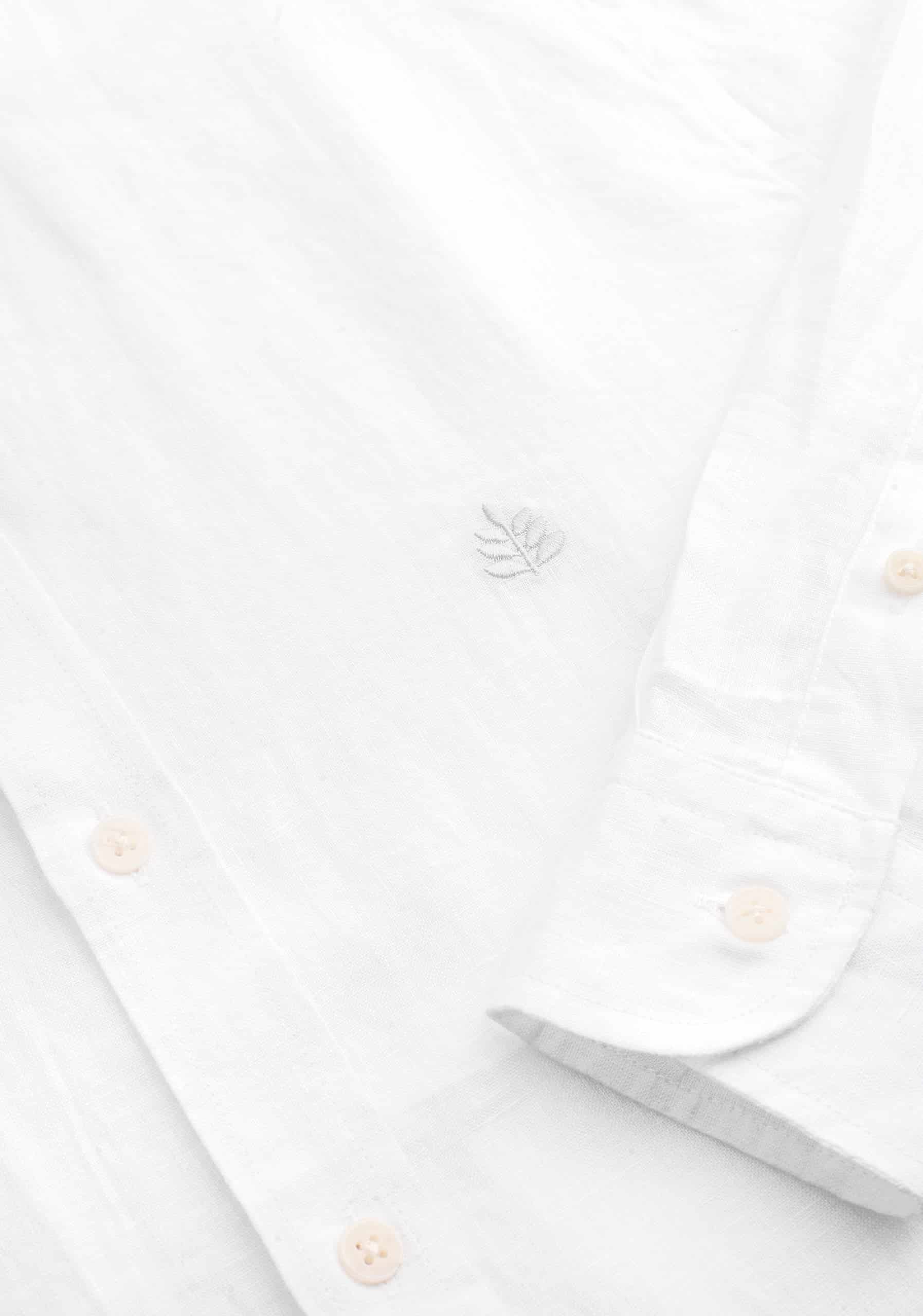 Camisa H CBD Lino L-Atn Blanco - miniatura 3