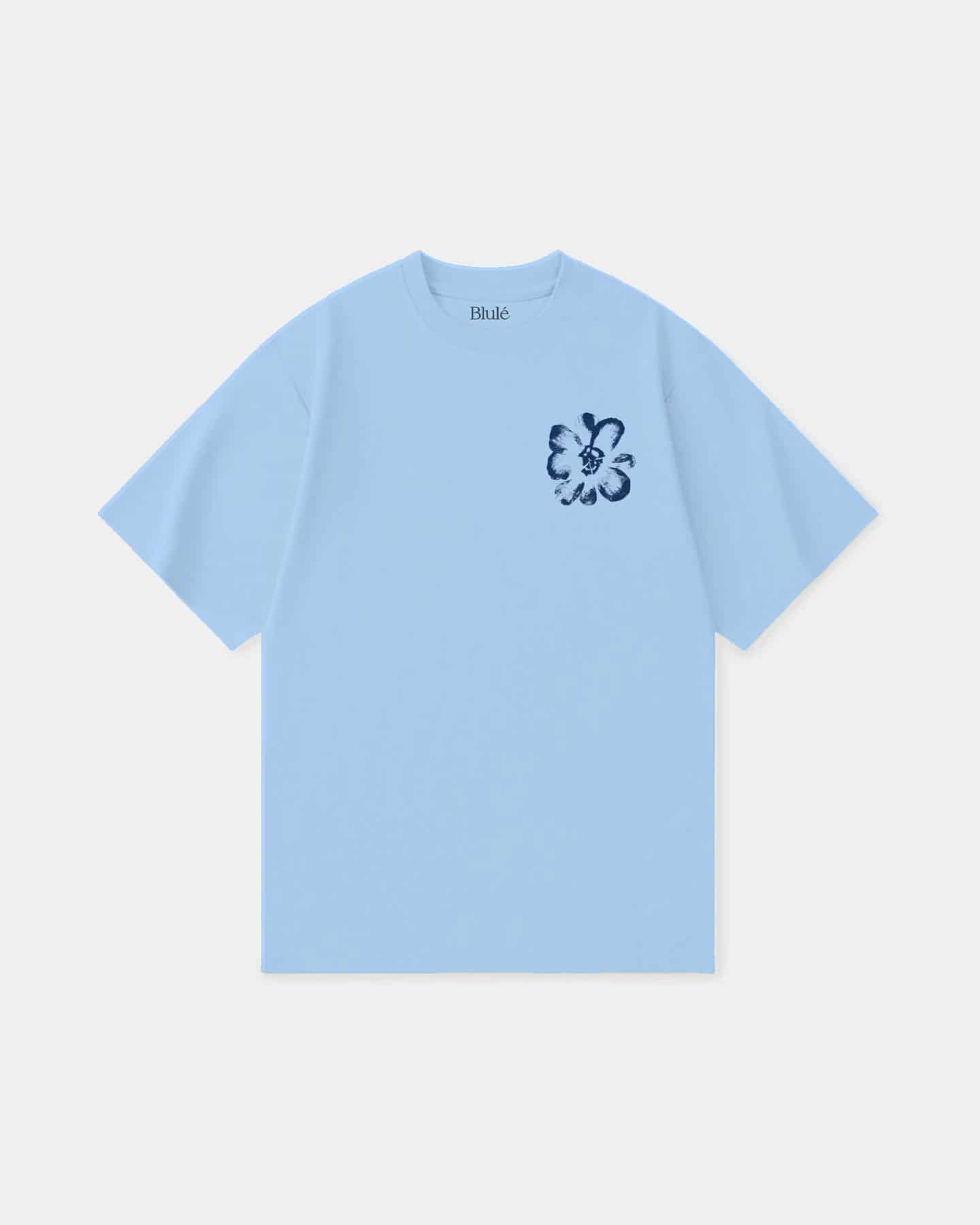 Oversized T Shirt Iridescence Sky Blue - miniatura 4