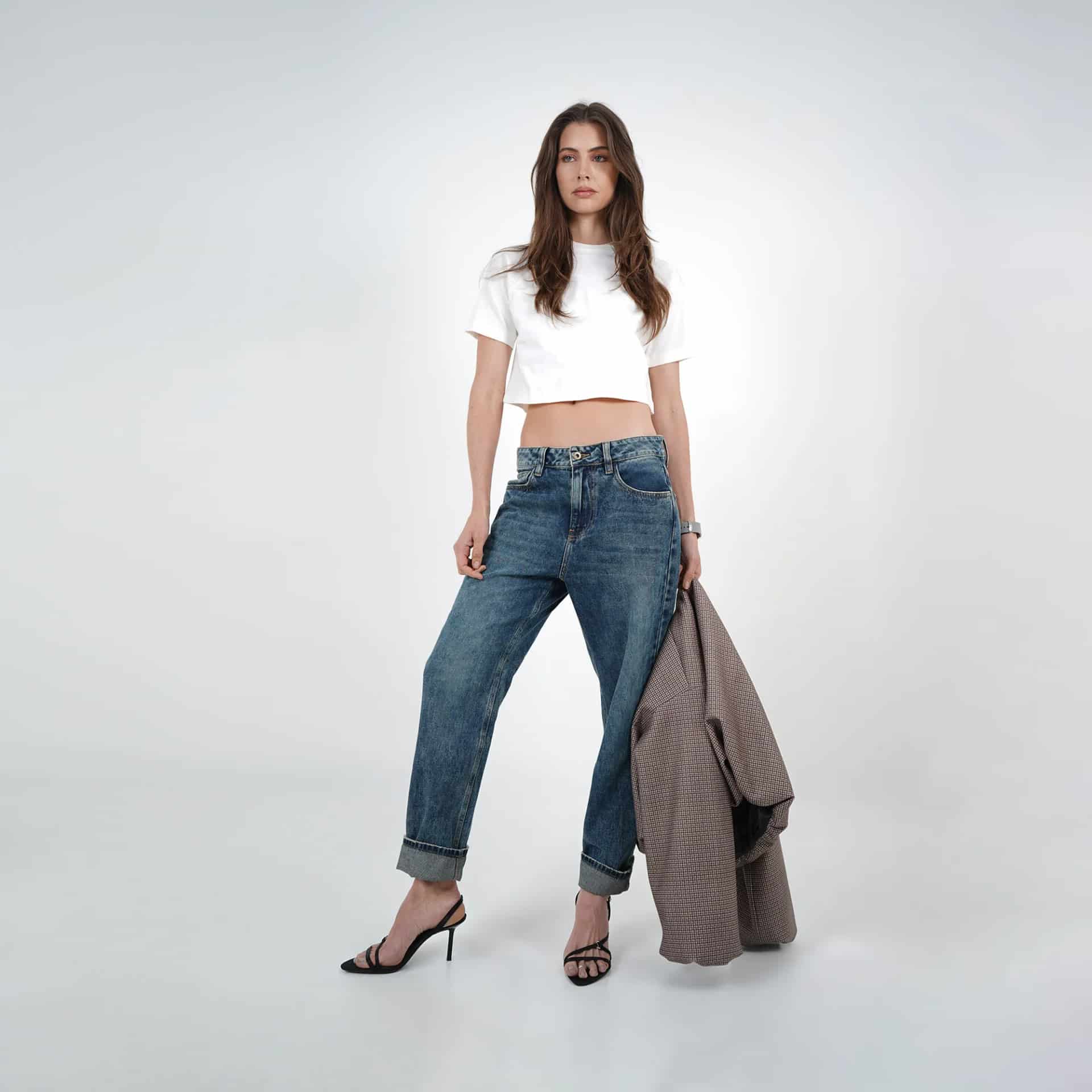 Jean Tiro Alto Bota Skinny - miniatura 5