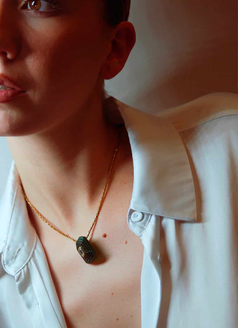 OTTAGONO - GREEN NECKLACE - miniatura 2