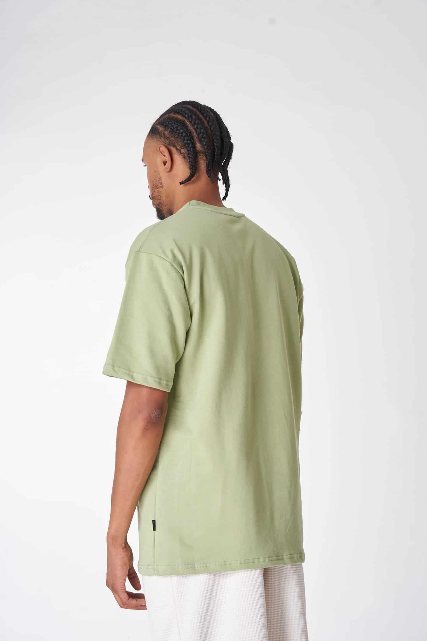 CAMISETA 300 GRAMOS 100% ALGODÓN VERDE CLARO - miniatura 2