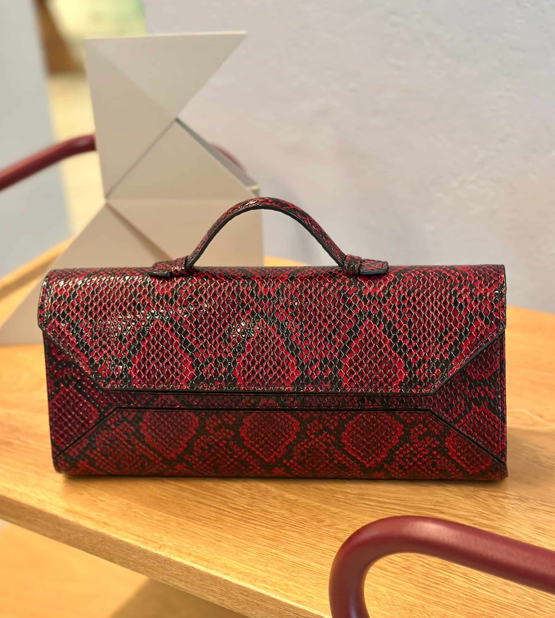Sofi Baguette bag - tessitura vino - miniatura 1